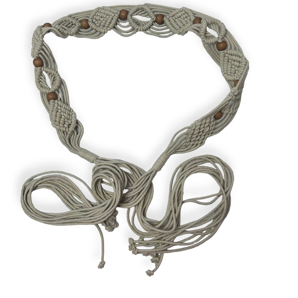 Boho Beachy Braided Beaded Belt